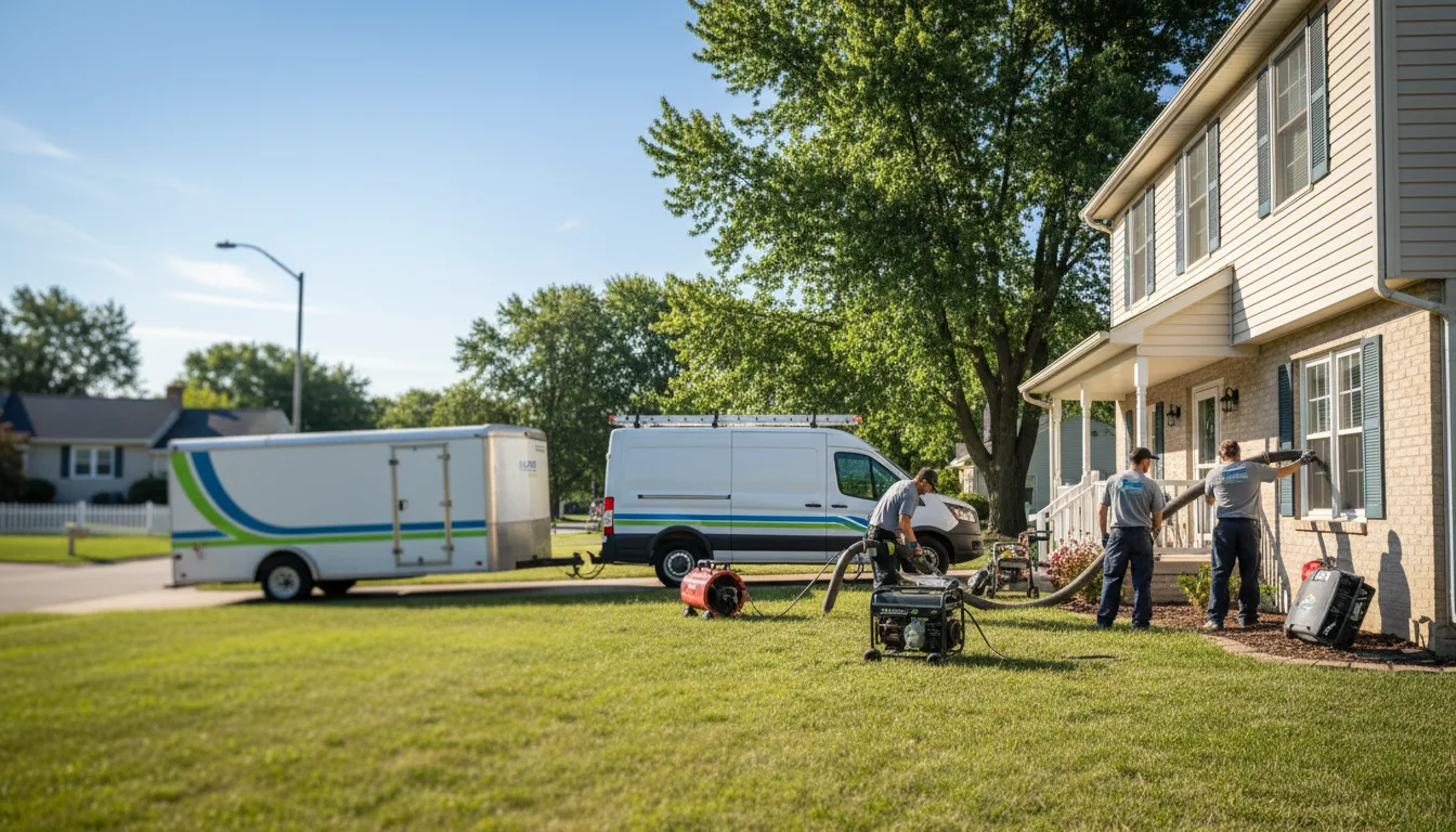 Flooded Basement Restoration And Cleanup With Repair in Buckingham, IA near me